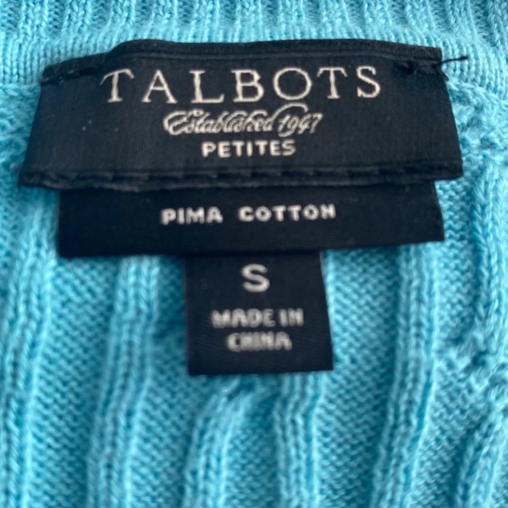 Talbots Round Neck Pima Cotton Sweater